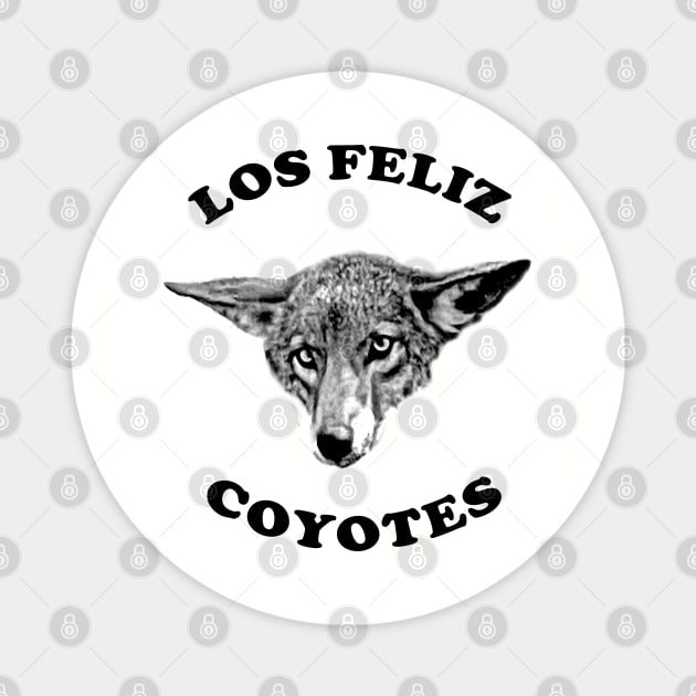 Los Feliz Coyotes Magnet by losfeliz